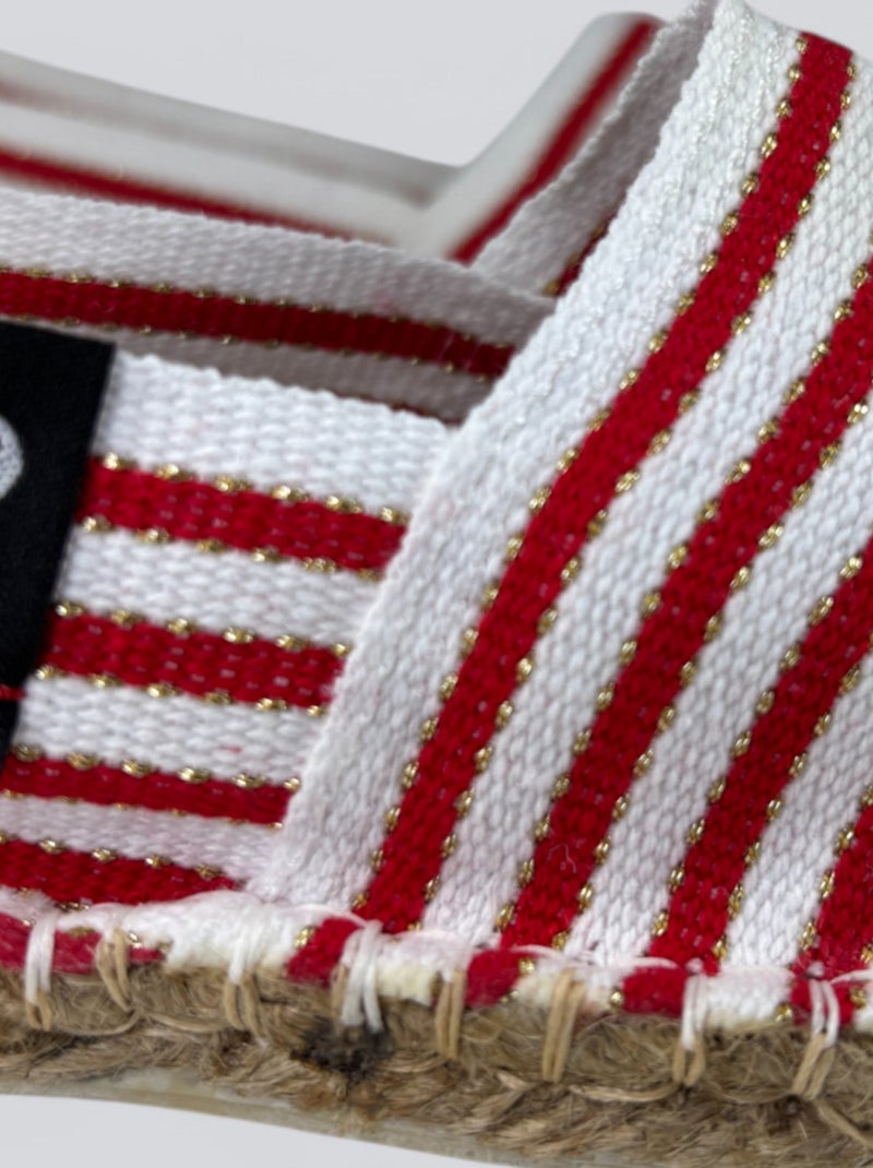 Espadrilles  rayée Rouge - Kiabi