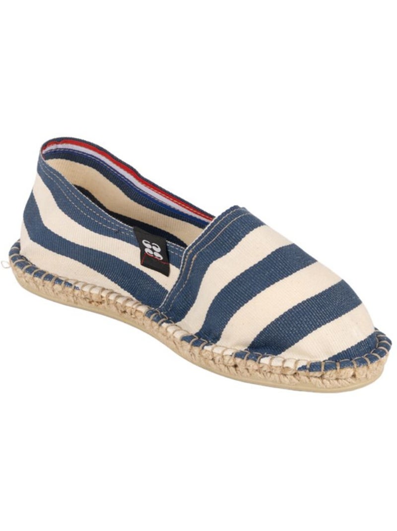 Espadrilles Rayées Bleu - Kiabi