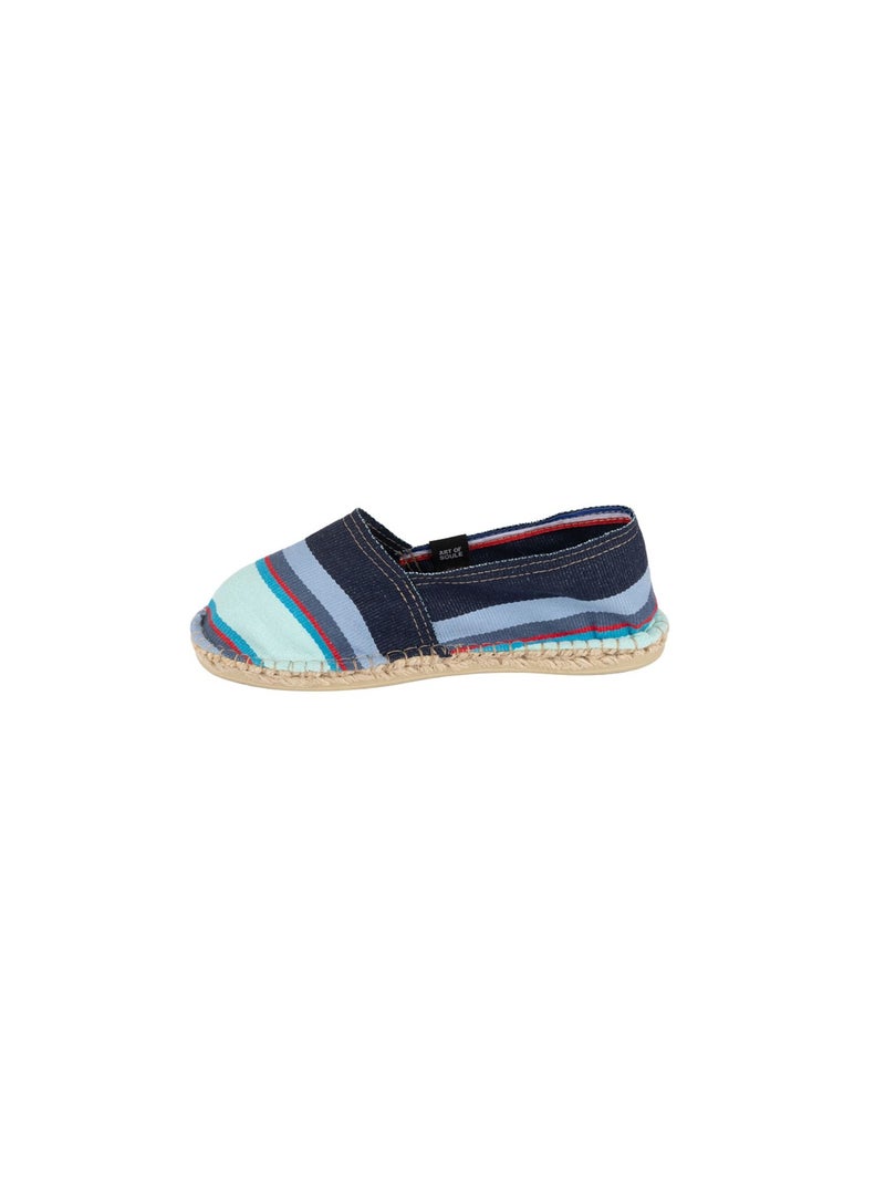Espadrilles Rayées Bleu - Kiabi