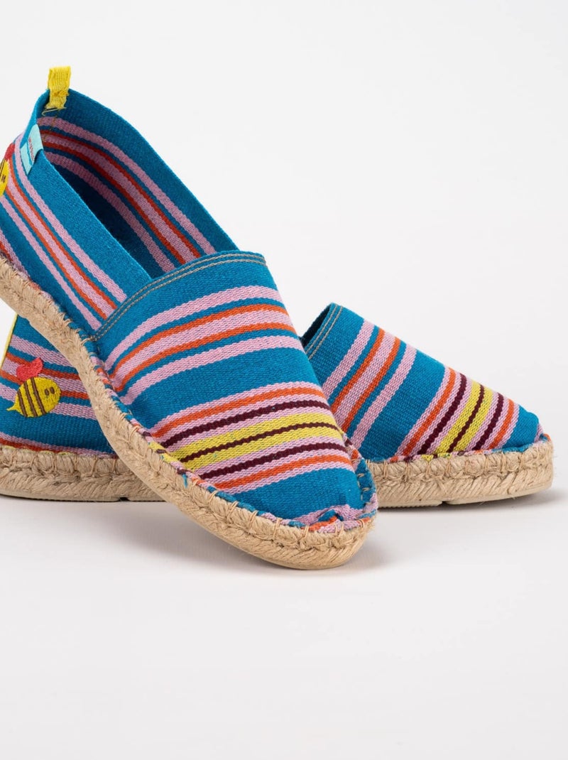 Espadrilles Rayées rayée Bleu - Kiabi