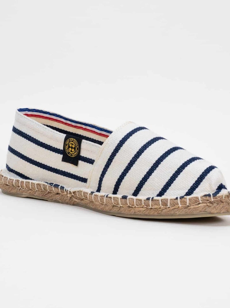 Espadrilles Rayées rayée Bleu - Kiabi