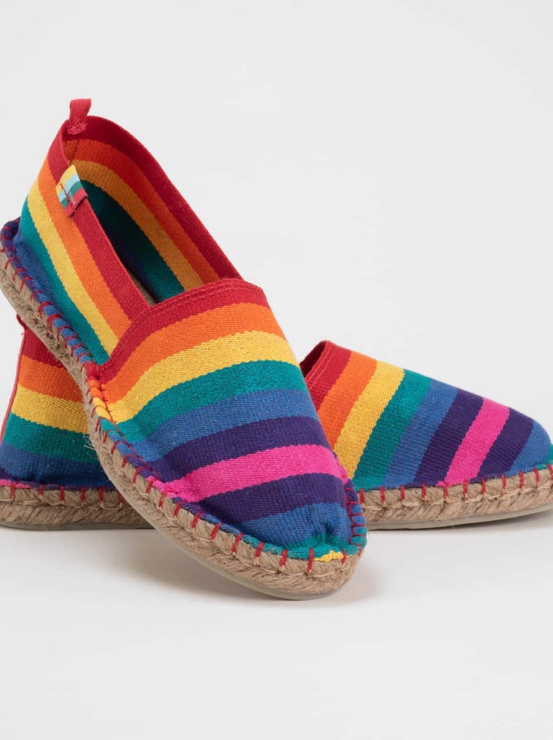 Espadrilles Rayées rayée Multicolore - Kiabi