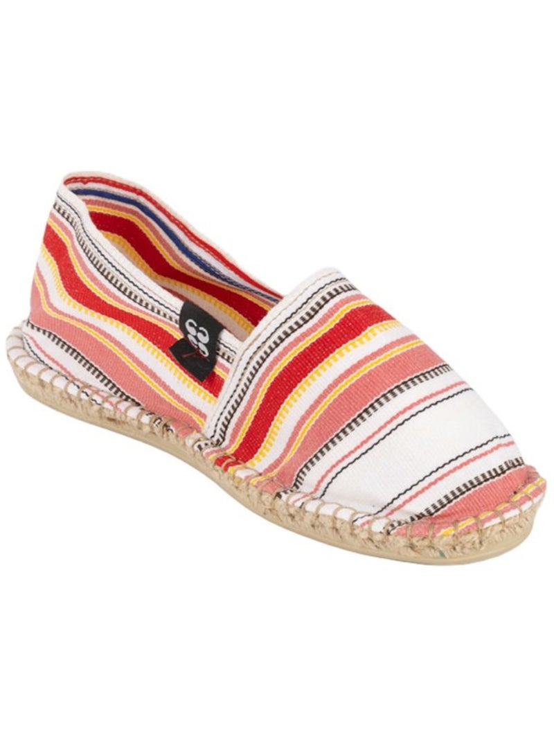 Espadrilles Rayées Rose - Kiabi