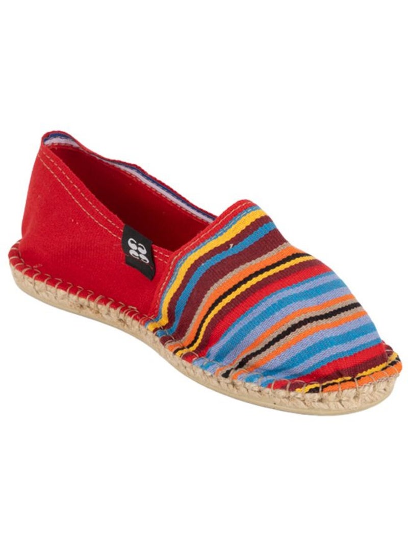 Espadrilles Rayées Rouge - Kiabi