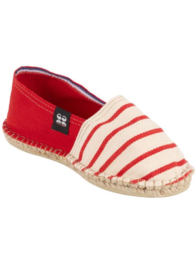 Espadrilles Rayées Rouge - Kiabi