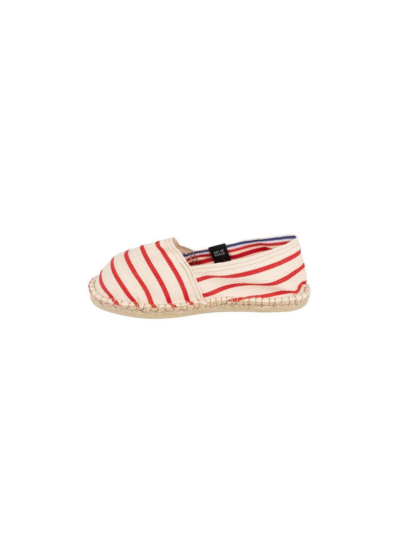 Espadrilles Rayées Rouge - Kiabi