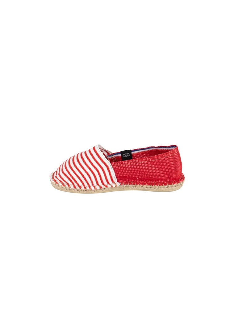 Espadrilles Rayées Rouge - Kiabi