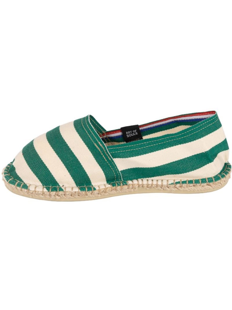 Espadrilles Rayées Vert - Kiabi