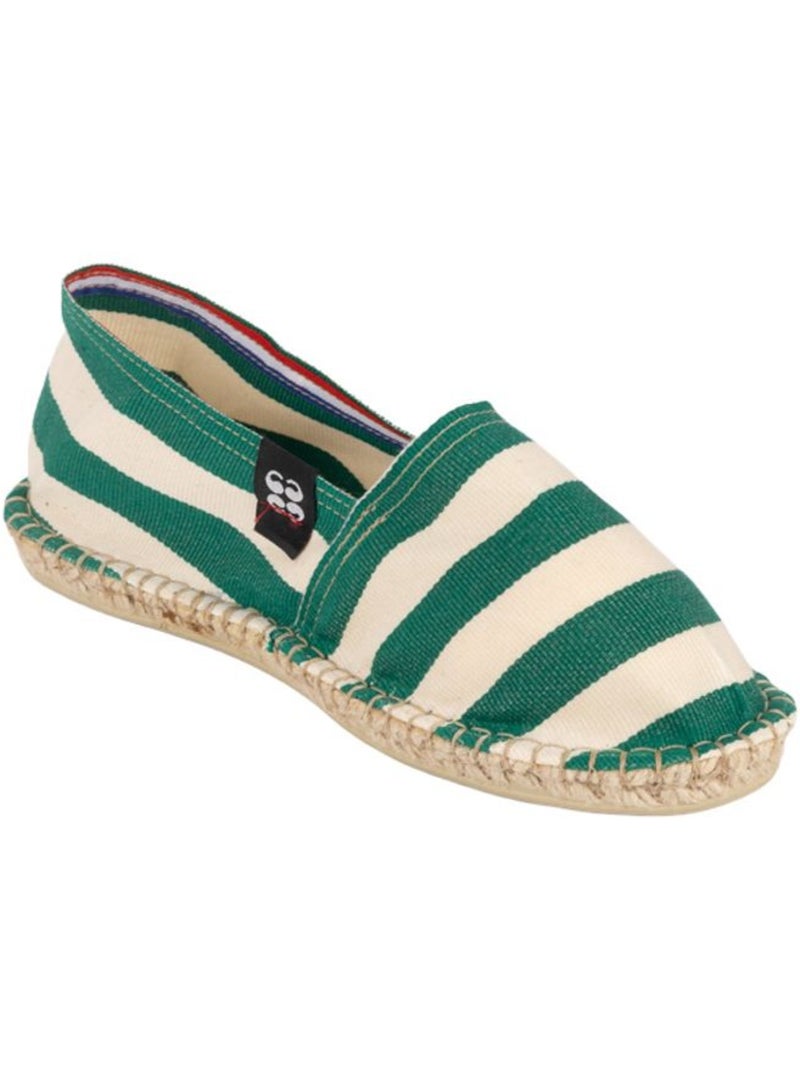 Espadrilles Rayées Vert - Kiabi