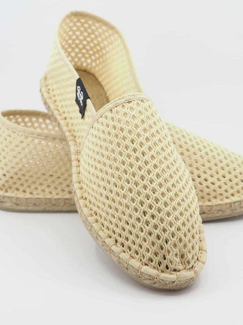 Espadrilles  unie Ecru - Kiabi