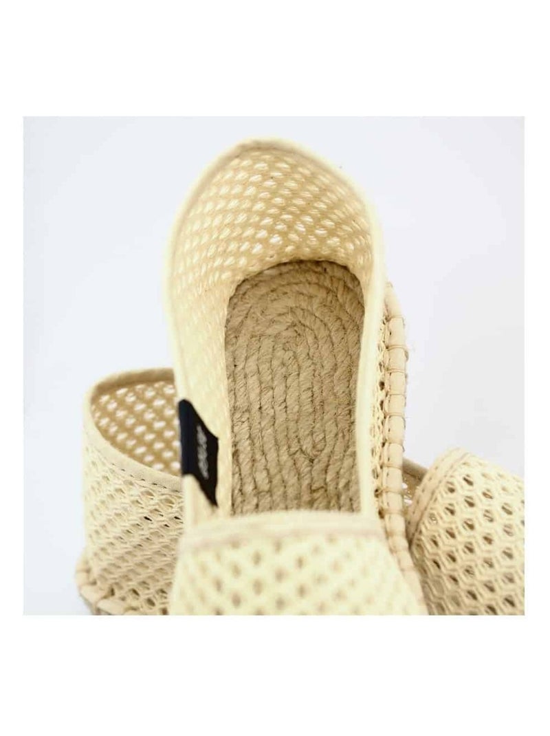 Espadrilles  unie Ecru - Kiabi