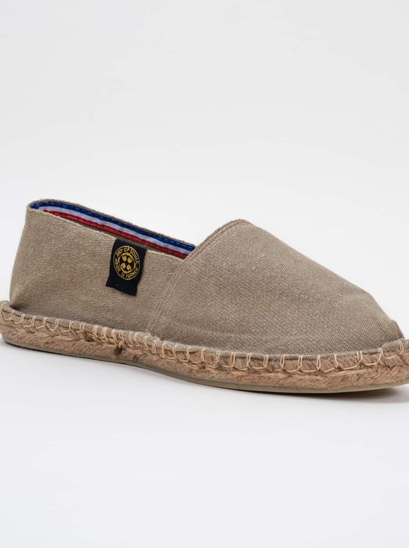 Espadrilles Unies unie Beige sable - Kiabi