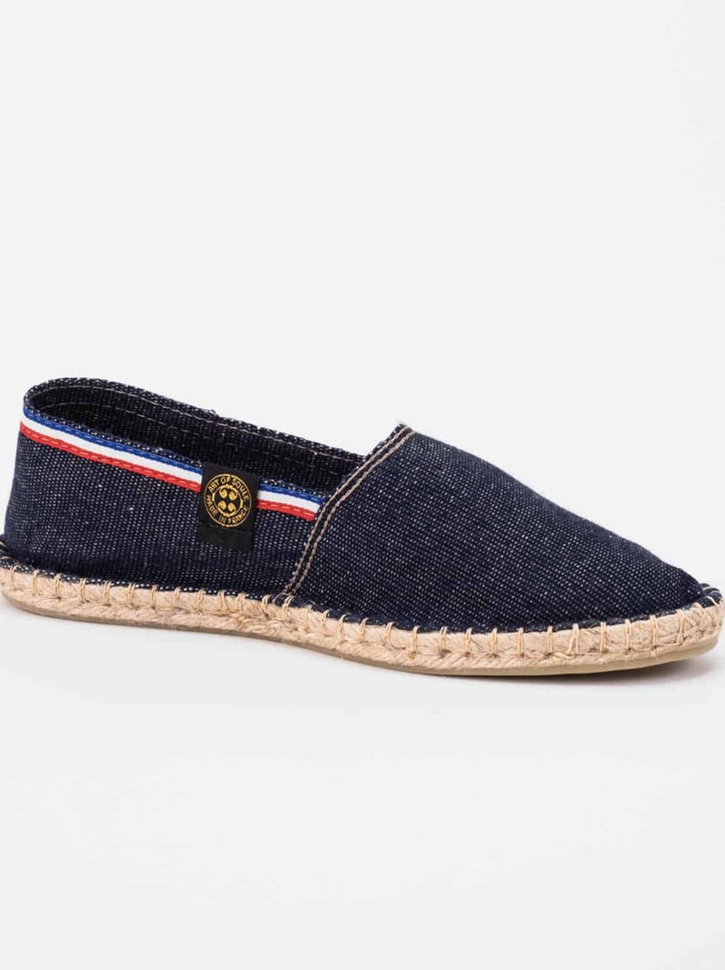 Espadrilles Unies unie Bleu denim - Kiabi