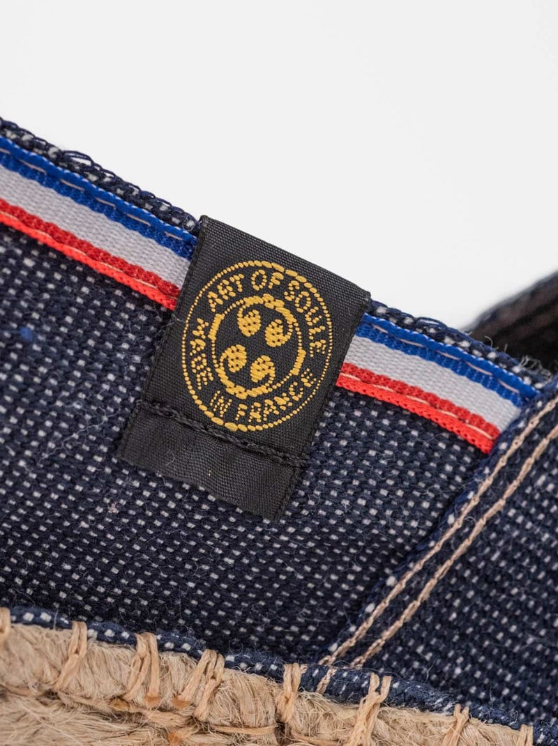 Espadrilles Unies unie Bleu denim - Kiabi