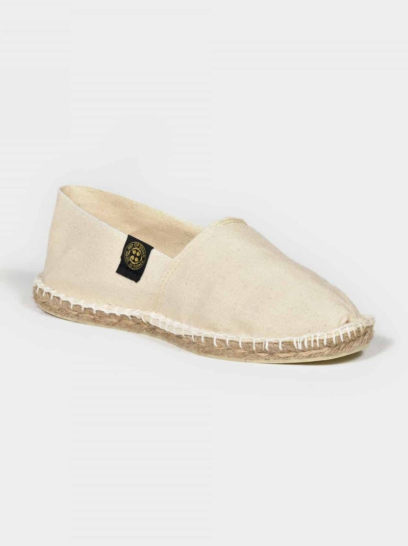Espadrilles Unies unie Ecru - Kiabi