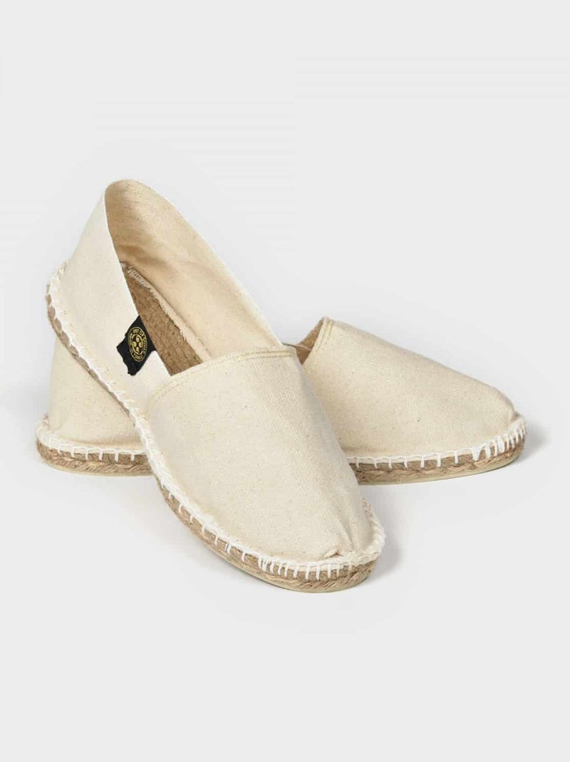 Espadrilles Unies unie Ecru - Kiabi