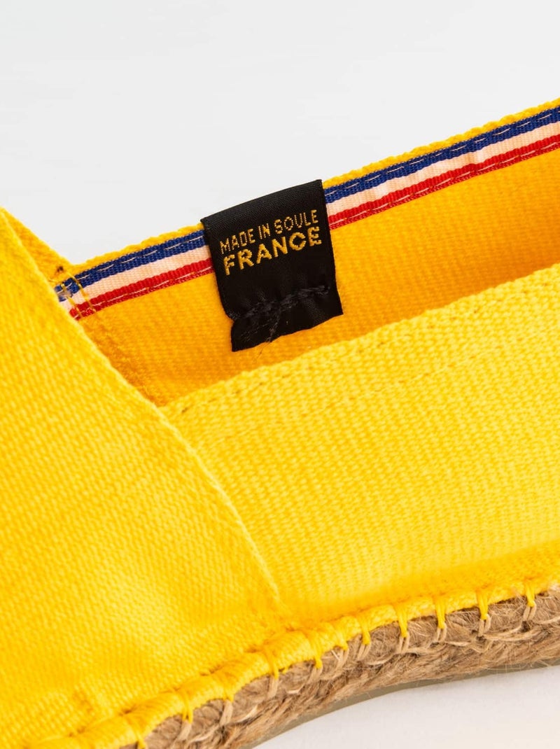 Espadrilles Unies unie Jaune - Kiabi