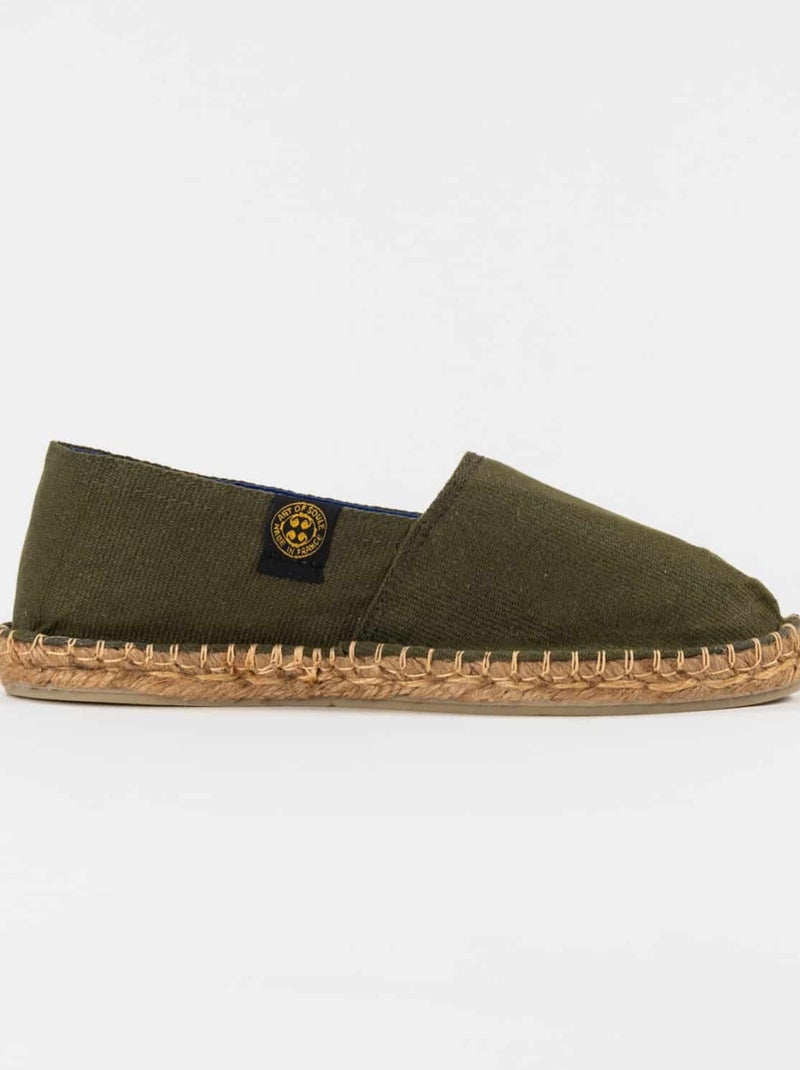 Espadrilles Unies unie Kaki - Kiabi