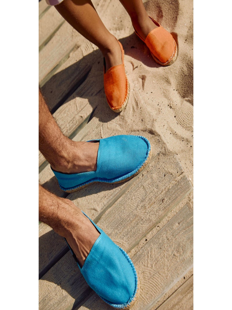Espadrilles Unies unie Noir Bleu ciel - Kiabi