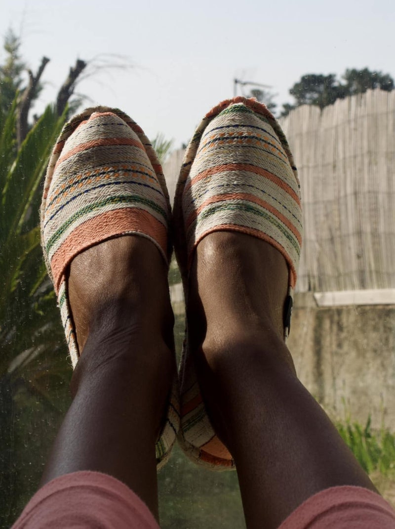 Espadrilles Unies unie Orange - Kiabi