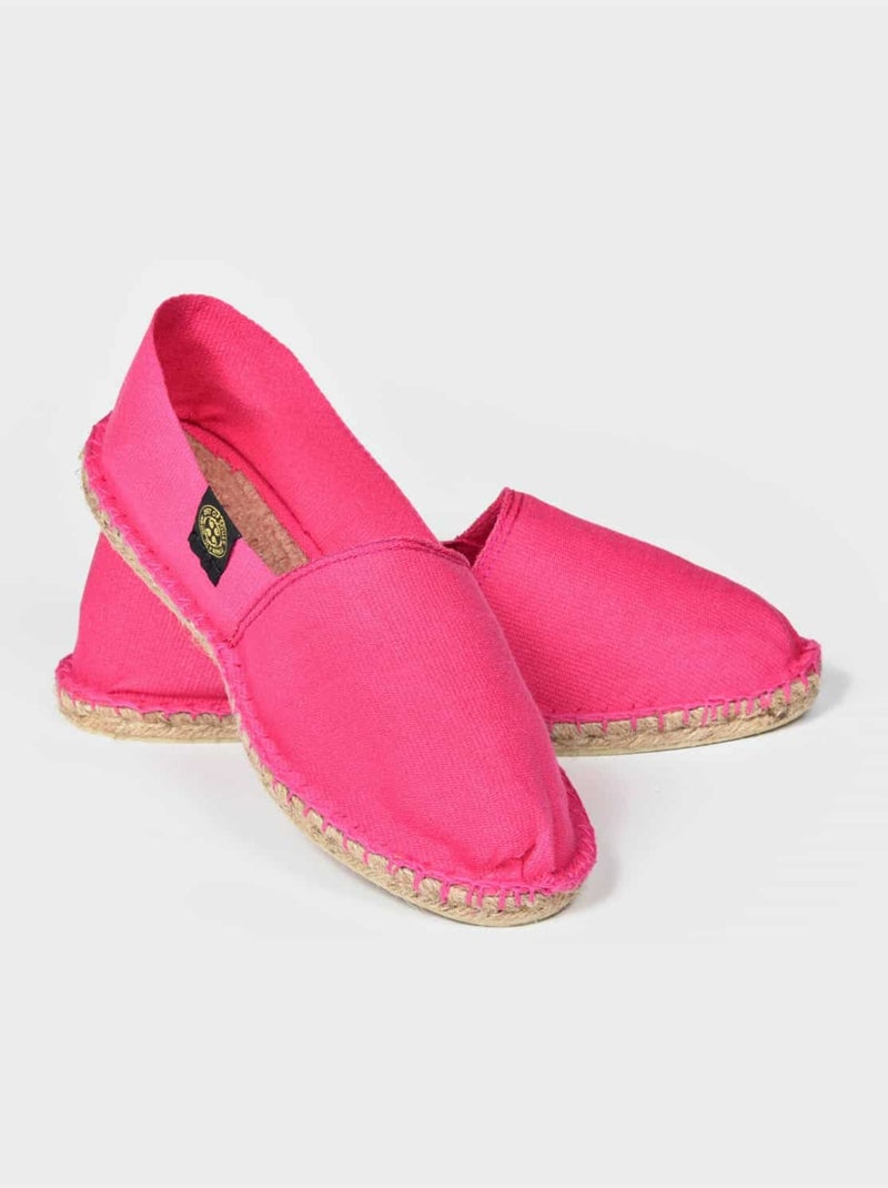Espadrilles Unies unie Rose fushia - Kiabi