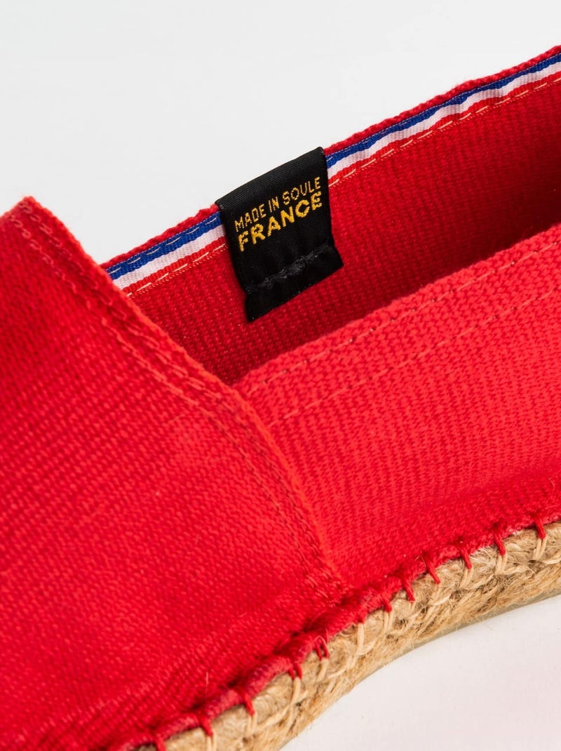 Espadrilles Unies unie Rouge - Kiabi