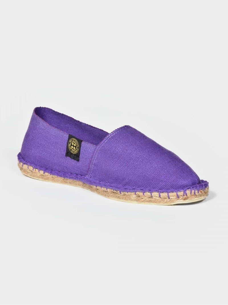 Espadrilles Unies unie Violet - Kiabi