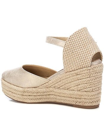 Espadrilles valenciennes, espadrilles quotidiennes, compensées hautes pour femmes - refresh