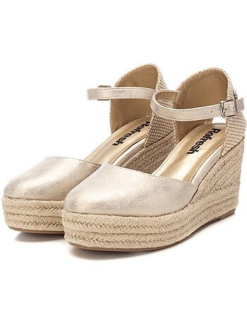 Espadrilles valenciennes, espadrilles quotidiennes, compensées hautes pour femmes - refresh