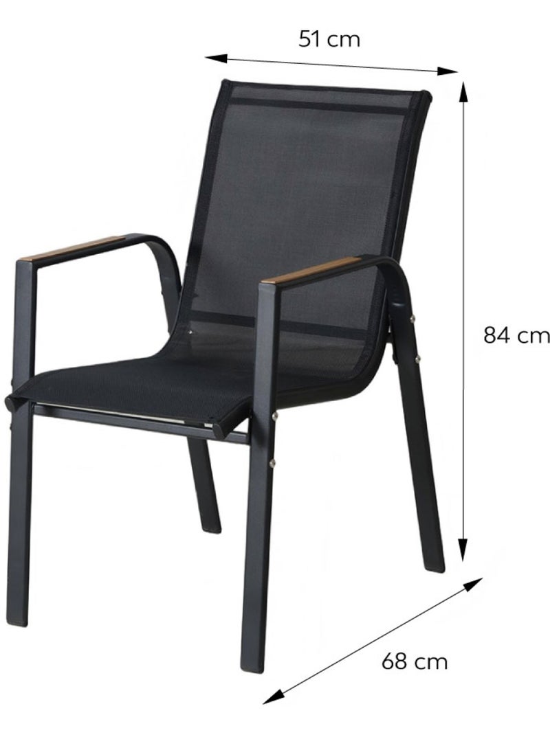 ESPERANCE Salon de jardin 10 places avec table 240cm effet bois Marron - Kiabi