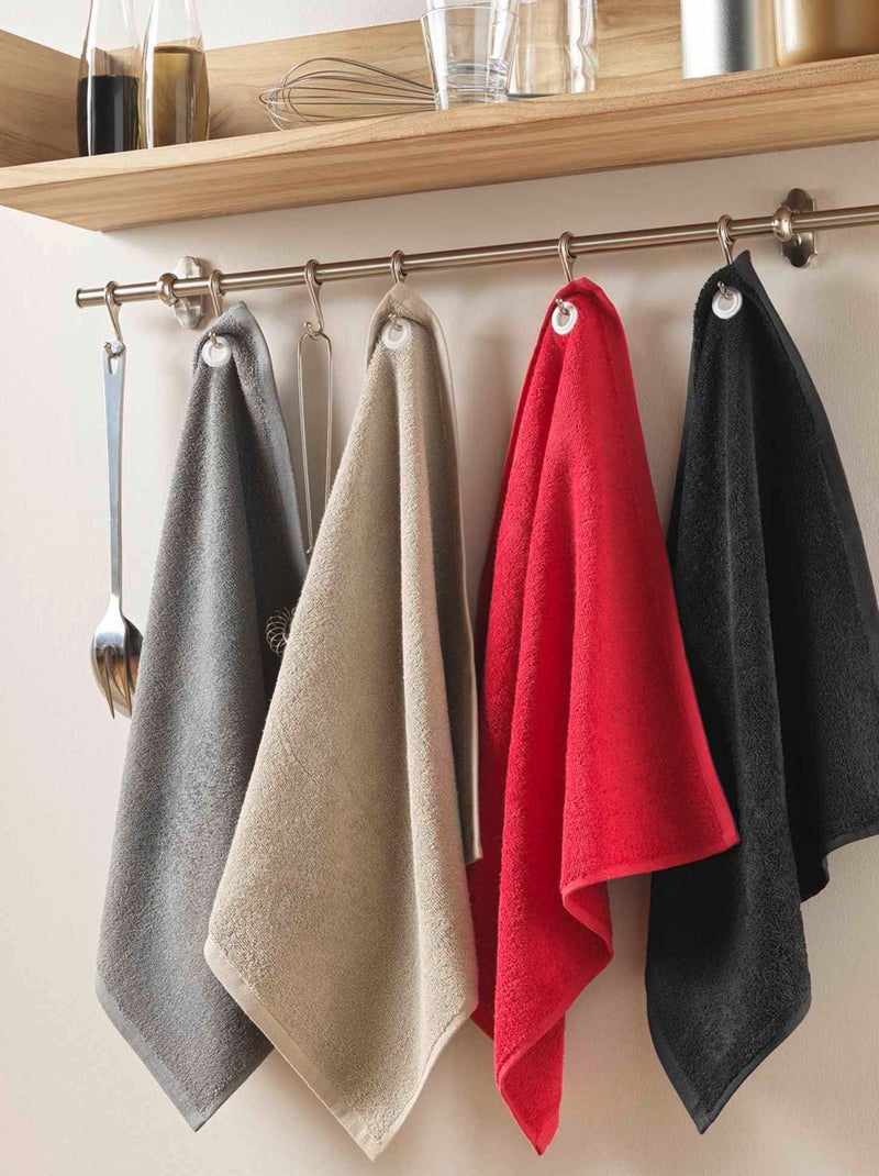 Essuie-main en éponge avec œillet Beige clair - Kiabi