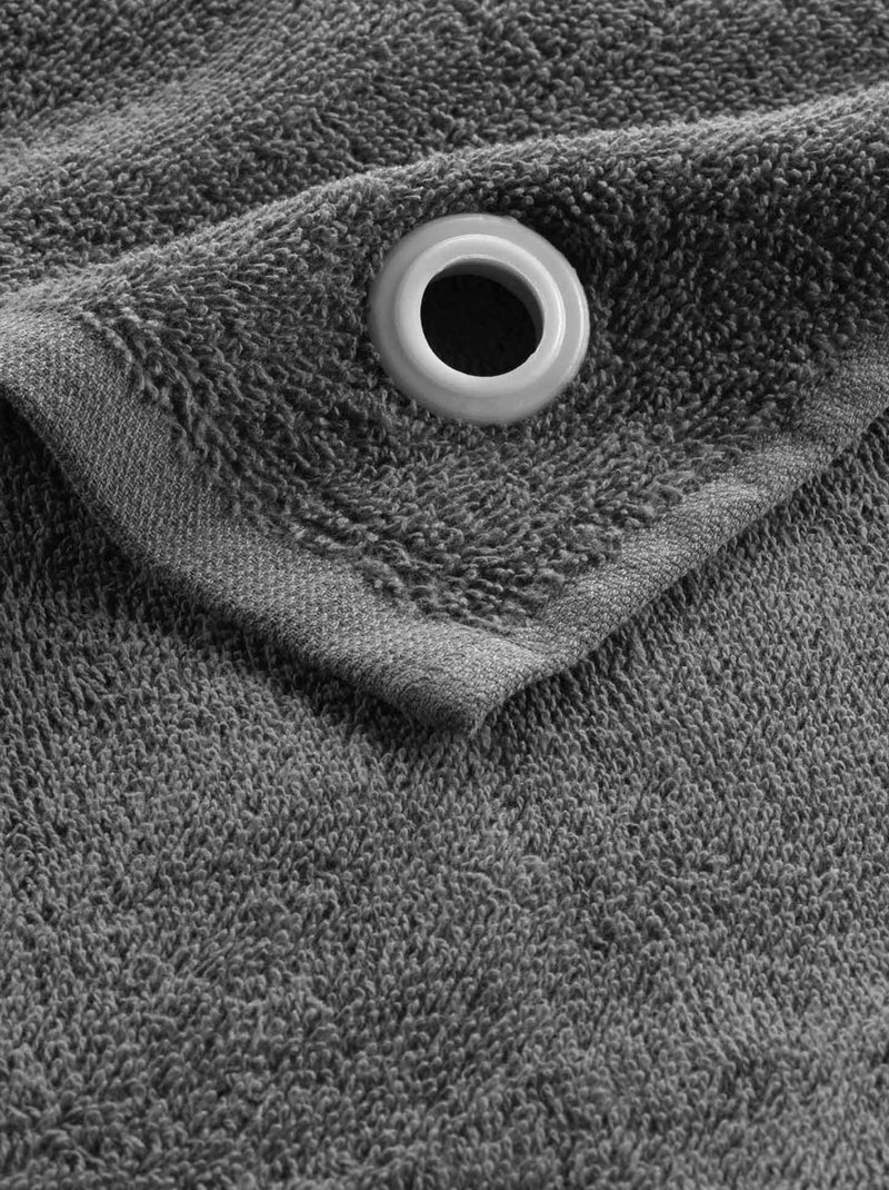Essuie-main en éponge avec œillet gris anthracite - Kiabi