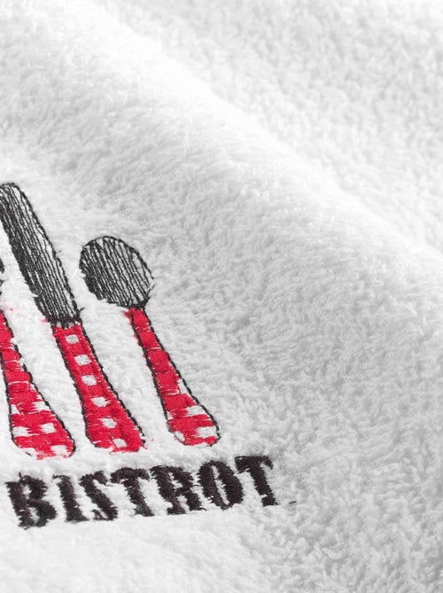 Essuie main Torchon Bistrot rouge - Kiabi