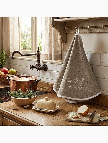 Essuie main torchon rond Le chef en cuisine