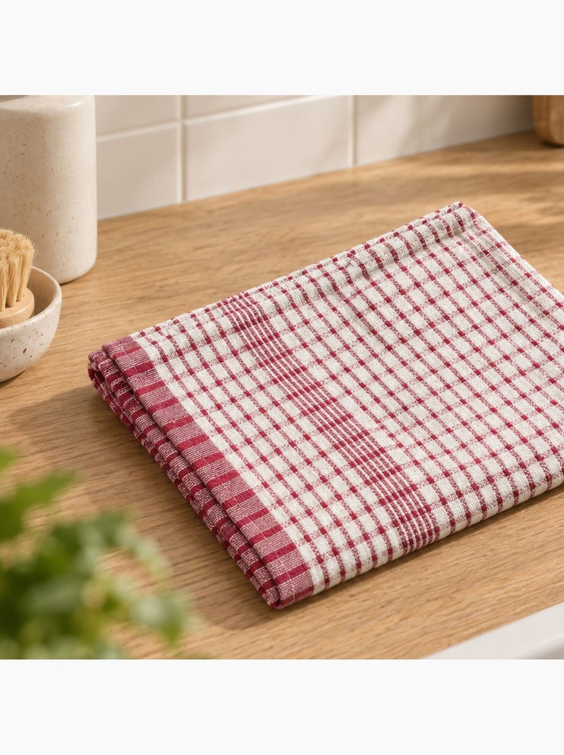 Essuie-mains en coton absorbant Rouge - Kiabi