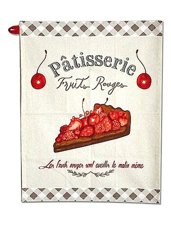 Essuie mains en coton les fruits rouges