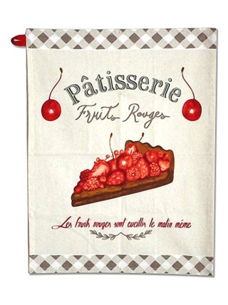 Essuie mains en coton les fruits rouges