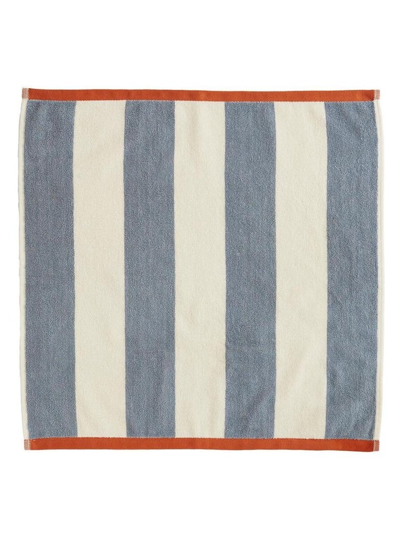 Essuie-mains en jacquard de coton, RIVAGE ORANGE Bleu Orange - Kiabi