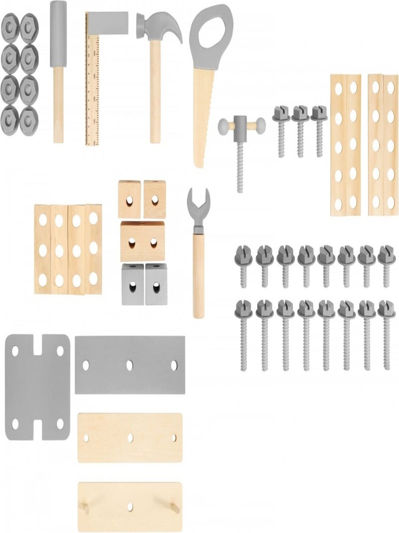 Établi bricolage XXL bois 50 pièces avec ceinture Mamabrum N/A - Kiabi