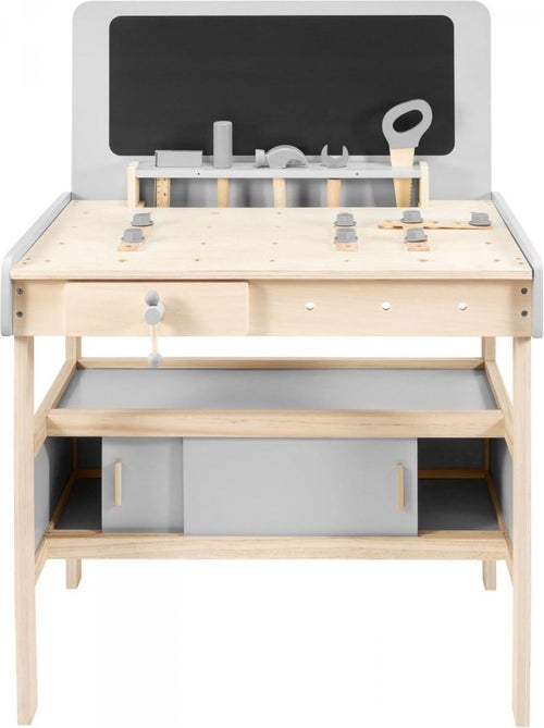 Établi bricolage XXL bois 50 pièces avec ceinture Mamabrum - Kiabi Établi bricolage XXL bois 50 pièces avec ceinture Mamabrum - Kiabi