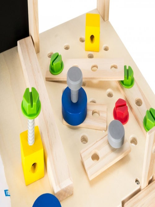 Établi de bricolage bois enfant avec ceinture outils Mamabrum - Kiabi Établi de bricolage bois enfant avec ceinture outils Mamabrum - Kiabi