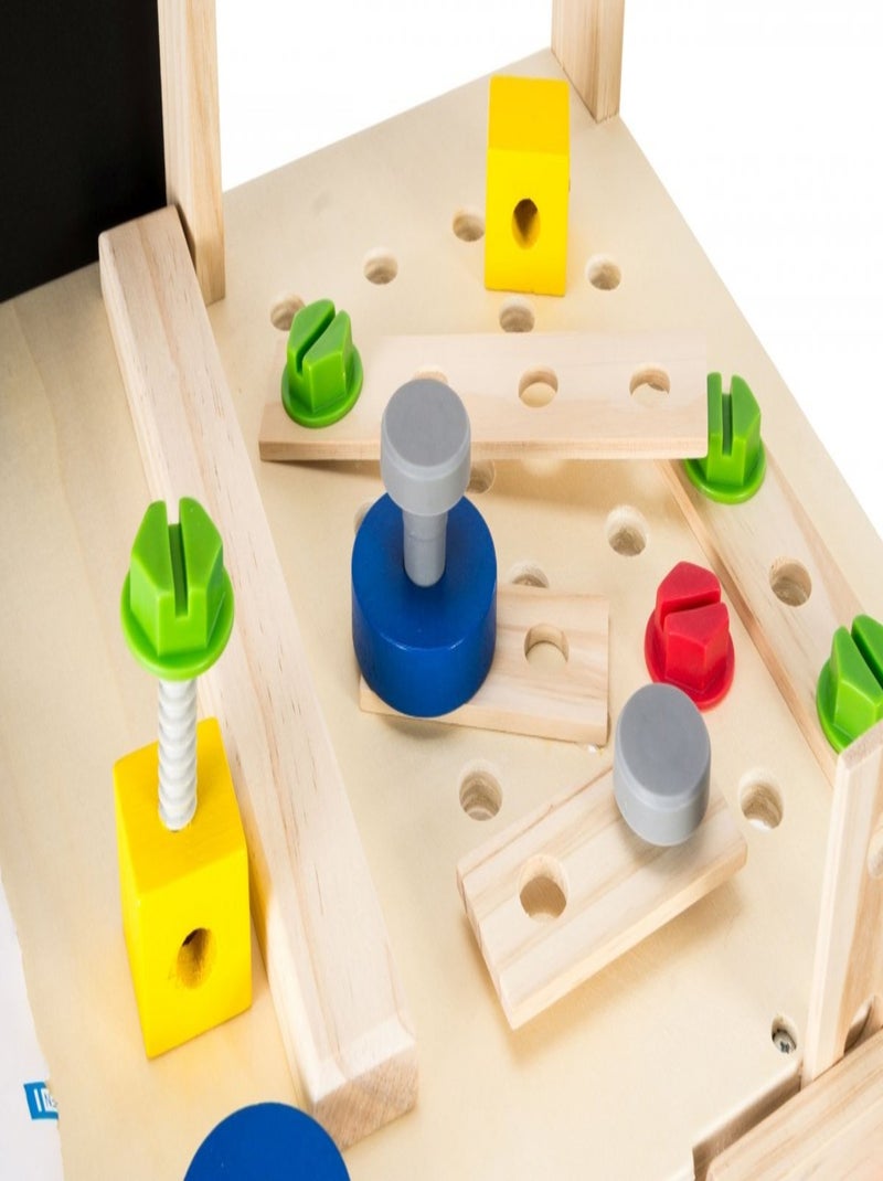 Établi de bricolage bois enfant avec ceinture outils Mamabrum N/A - Kiabi