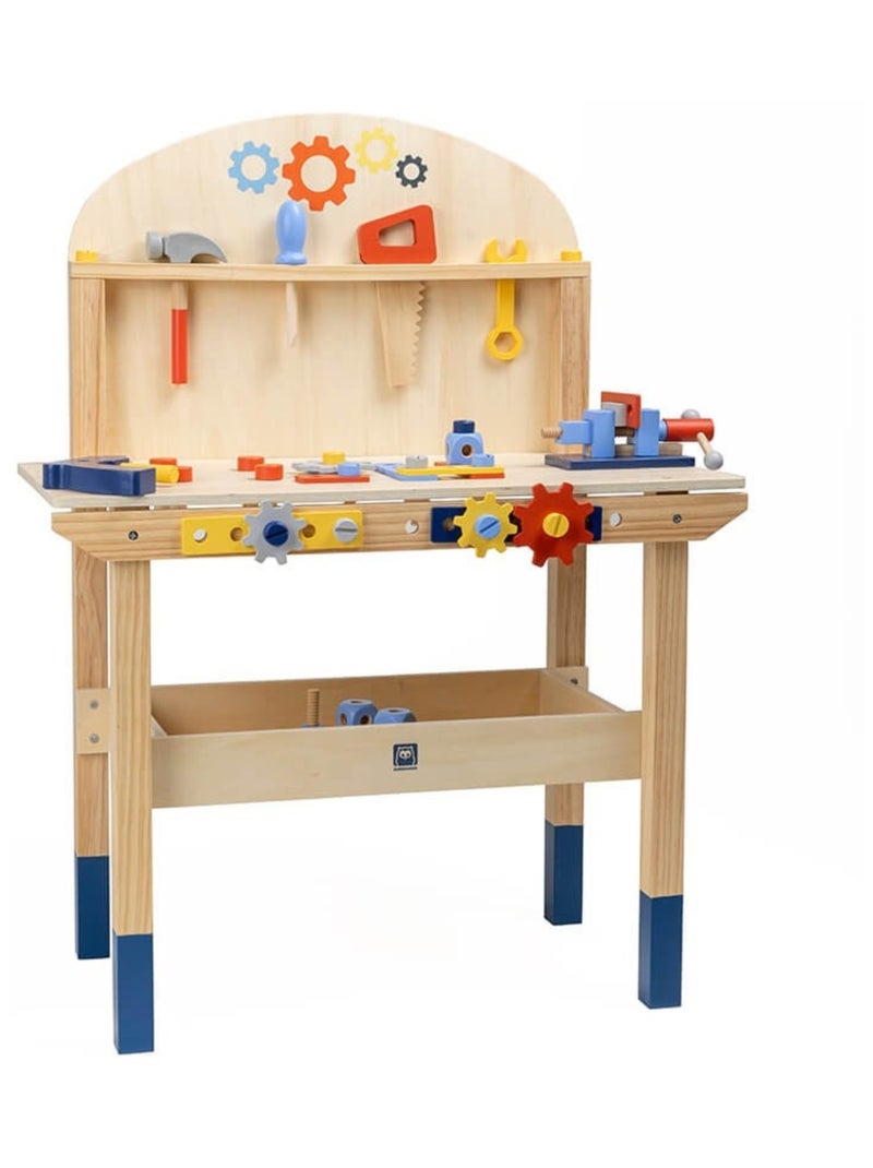 Établi de bricolage en bois pour enfant Bleu Beige - Kiabi