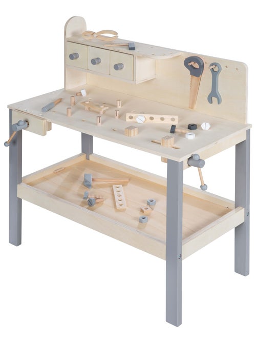 Établi enfant en bois + accessoires de bricolage ROBA - Kiabi Établi enfant en bois + accessoires de bricolage ROBA - Kiabi