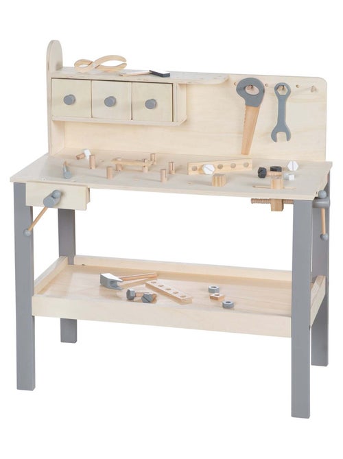 Établi enfant en bois + accessoires de bricolage ROBA - Kiabi Établi enfant en bois + accessoires de bricolage ROBA - Kiabi