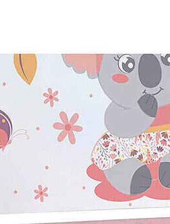 Étagère 2 en 1 porte-manteau Koala Cally Mimi en mdf et pin : 33cm x L 46 com x P 15 cm