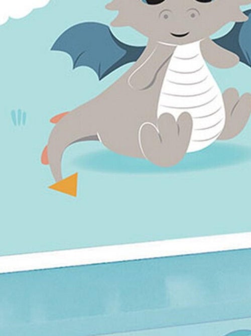 Étagère 2 en 1 porte-manteau Léon le Dragon en mdf et pin : 33cm x L 46 com x P 15 cm - Kiabi