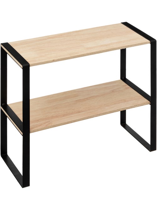 Etagère 2 niveaux blackwood - Kiabi