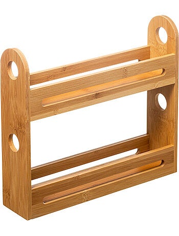 Étagère 2 niveaux pour épices BAMBOU CUISINE