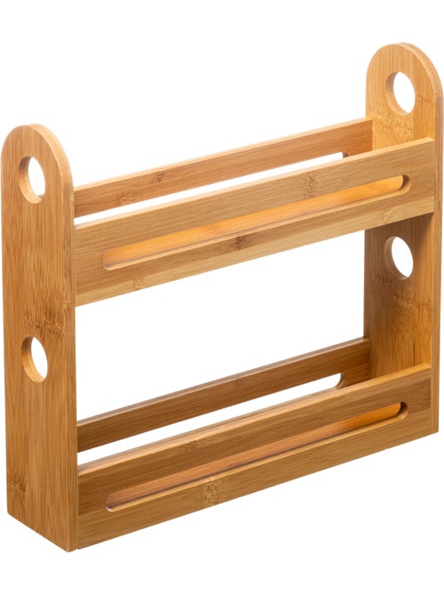Étagère 2 niveaux pour épices bambou cuisine - Kiabi